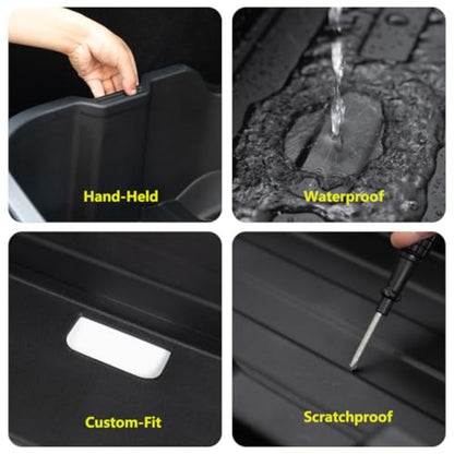 Storage Box for The Front Trunk of The 2020-2024 for TESLA Model Y, Featuring a Two-Layer Organizer for Heavy-Duty Cargo