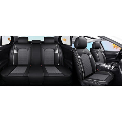 Fit Car Seat Cushion Cover - Heavy-Duty All-in-One with Headrest & Lumbar, Soft Beige-Friendly Black\u002FWhite\Gray Padding, for TOYOTA, for AUDI, for Tesla, VW, for BMW, for & Most Vehicles