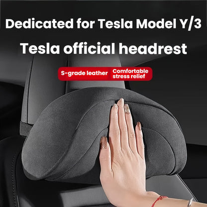 Car Accessories Suitable for Tesla Headrest Cushions, Seat Covers, Measuring 35*13, Car Headrests, Car Neck Pillows, Focus Logo Headrests, Car Seat Pillows, Car Seat Neck Pillows, Car Neck Supports, Car Seat Accessories, Car Seat Headrests