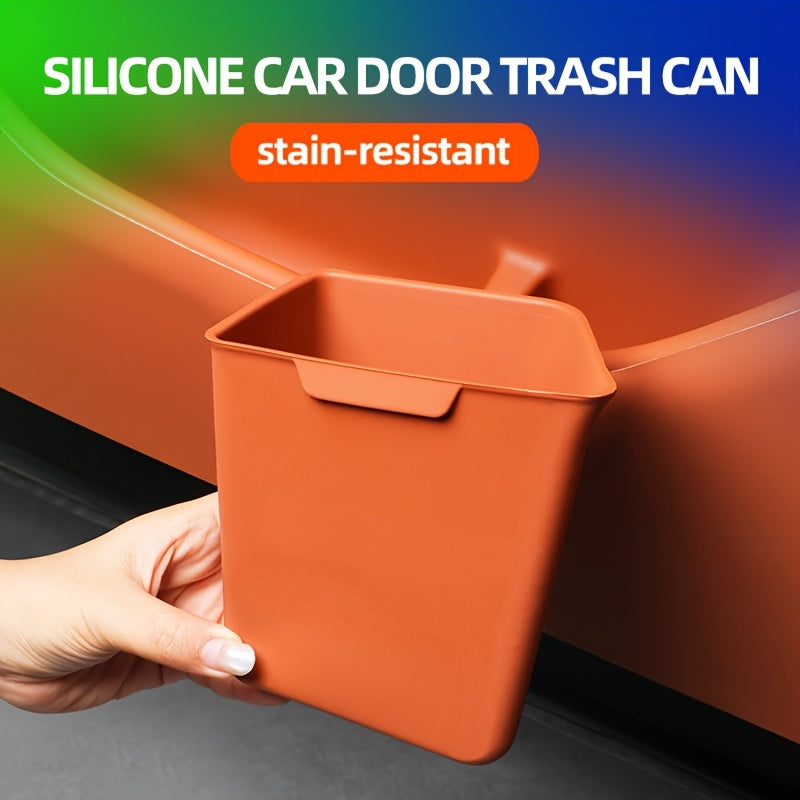 2025 Upgrade Silicone Car Door Trash Can | Multi-Functional Holder for Umbrella\Keys\Tissues, Universally Applicable
