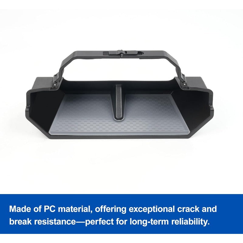 Center Console Organizer Under Screen Storage Box for 2024 for Tesla Cybertruck Accessories Dashboard Hidden Tray for Cybertruck A, Vehicle Organization, Hidden Compartment, Sleek Design, Customfit Accessory, Precision Fit, Car Console Insert, Tesla