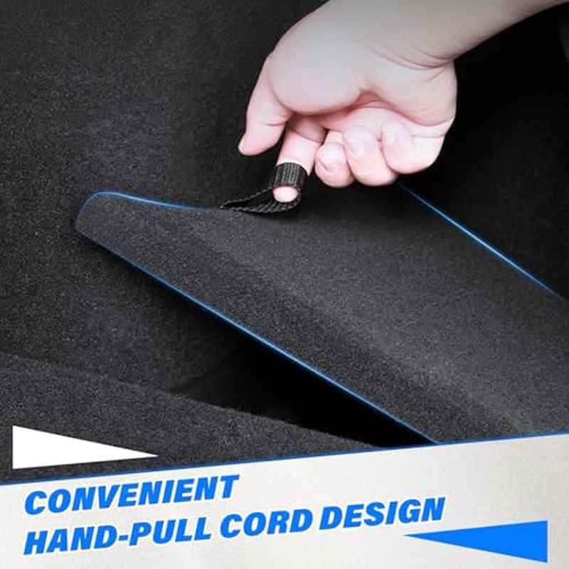 2pcs Trunk Storage Bins for 2025-2026 for TESLA Model Y | Juniper 5-Seater Large-Capacity Rear Side Storage Boxes with Carpeted Lid for Model Y Interior Accessories