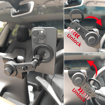 Upgraded Powerful Magnetic Phone Holder for Tesla Model 3 Y S X Cybertruck, Car Mount with Extreme Hold for iPhone 17 16 15 Pro Max, Perfect Fit Seamless Integration No Blocking View