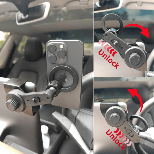 Upgraded Powerful Magnetic Phone Holder for Tesla Model 3 Y S X Cybertruck, Car Mount with Extreme Hold for iPhone 17 16 15 Pro Max, Perfect Fit Seamless Integration No Blocking View