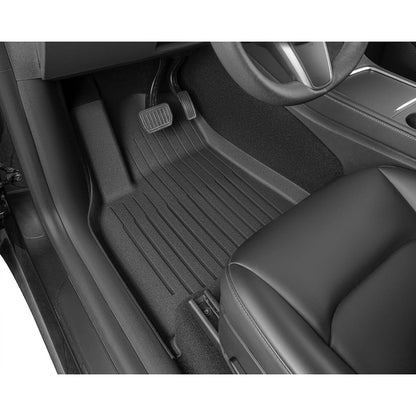 9pcs Model Y Floor Mats 2021-2024 | Fit All-Weather TPE Material Full Coverage with Back Protector, Cargo, Trunk Interior Accessories