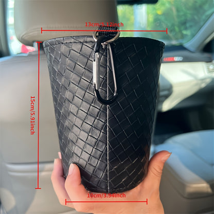 1pc Multifunctional Car Organizer | Trash Can and Umbrella Holder, Seat Back Storage Box, Suitable for Vehicle Accessories