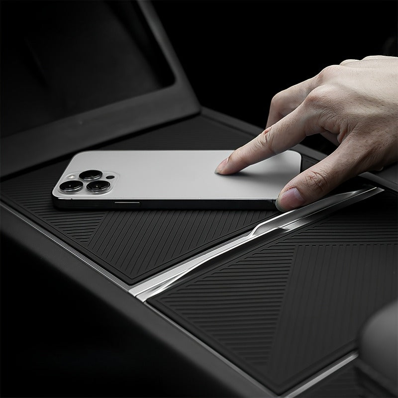Silicone Protective Pad for Tesla Model 3/Y Center Panel- Non-Slip and Wear-Resistant, Protects the Center Control Panel and Increases Aesthetics