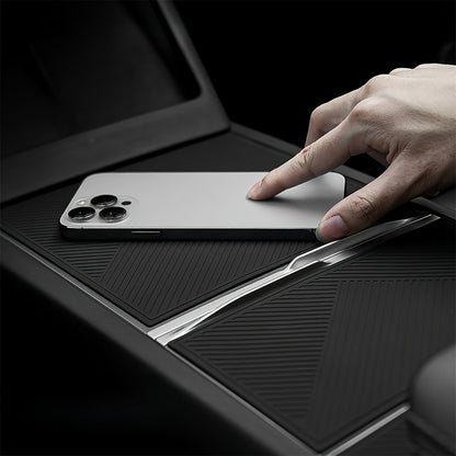 Silicone Protective Pad for Tesla Model 3/Y Center Panel- Non-Slip and Wear-Resistant, Protects the Center Control Panel and Increases Aesthetics