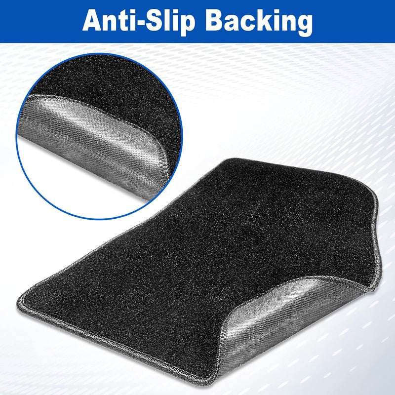 Spurtar for Tesla Model 3 Floor Mats Carpet 2025 - 2017, Cut Pile Car Floor Mats, Anti - Slip for Model 3, All Weather Protector Automotive, Front Rear Seat Car Rug 3PCS