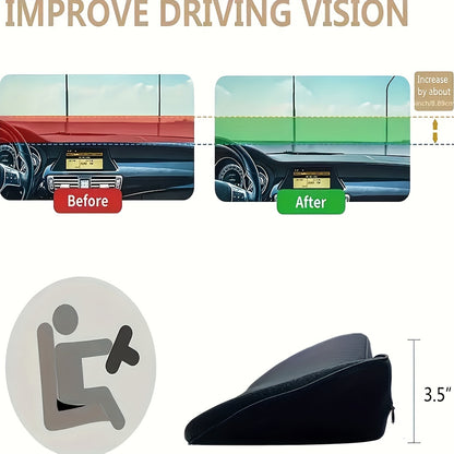 Car Small Seat Cushion Driving Four Seasons Universal Butt Pad High Car Cushion Small Waist Pad Summer Double Seat Cushion Waist Rest Christmas Gift