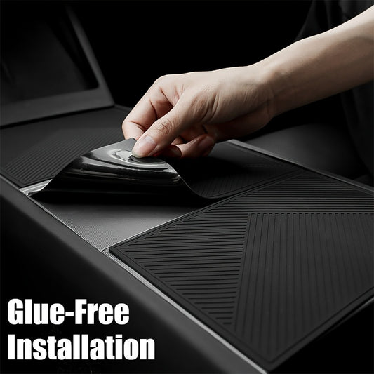 Silicone Protective Pad for Tesla Model 3/Y Center Panel- Non-Slip and Wear-Resistant, Protects the Center Control Panel and Increases Aesthetics