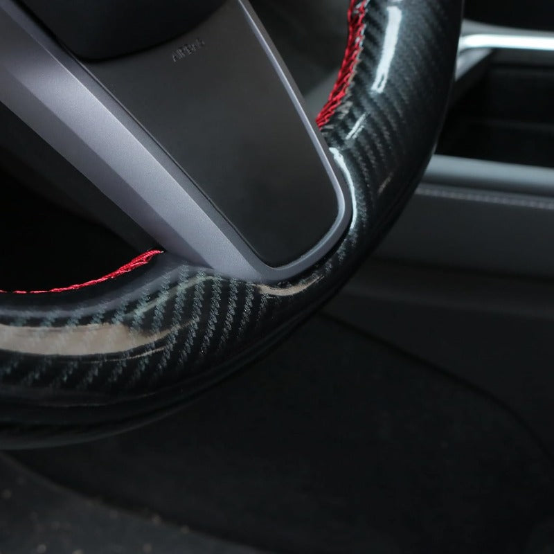MEWANT Steering Wheel Cover for Tesla Model 3 2019-2023\ Model Y 2022-2023 Hand-Stitched Steering Wheel Wrap