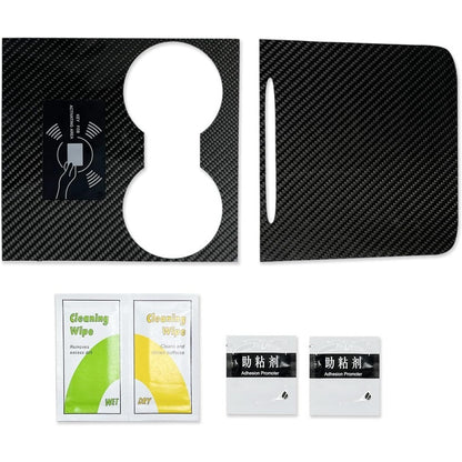 TSLshop Local-for Tesla Center Console Wrap Kit | 3K Twill Carbon Fiber Fit for TESLA Model 3 Model Y 2021 2022 2023 | Glossy Console Trim Interior Car Wrap Decoration