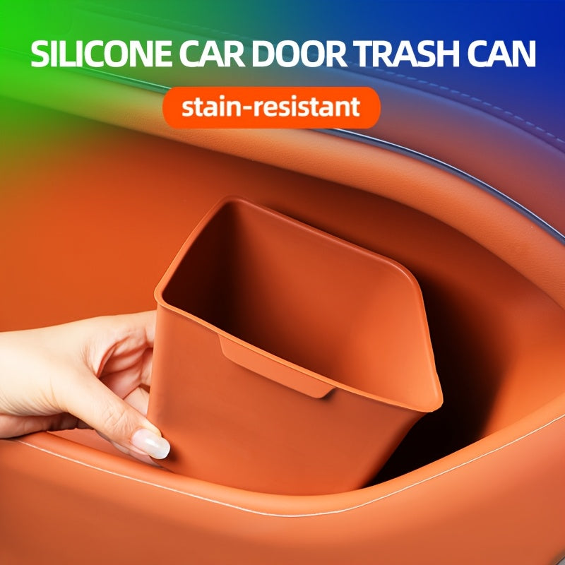 2025 Upgrade Silicone Car Door Trash Can | Multi-Functional Holder for Umbrella\Keys\Tissues, Universally Applicable