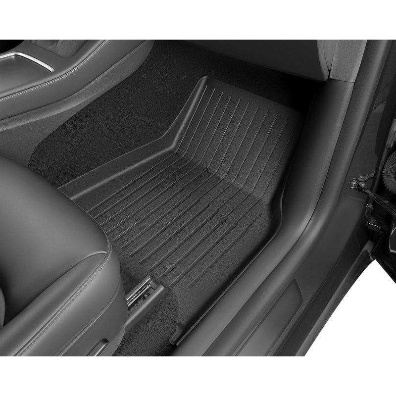 9pcs Model Y Floor Mats 2021-2024 | Fit All-Weather TPE Material Full Coverage with Back Protector, Cargo, Trunk Interior Accessories