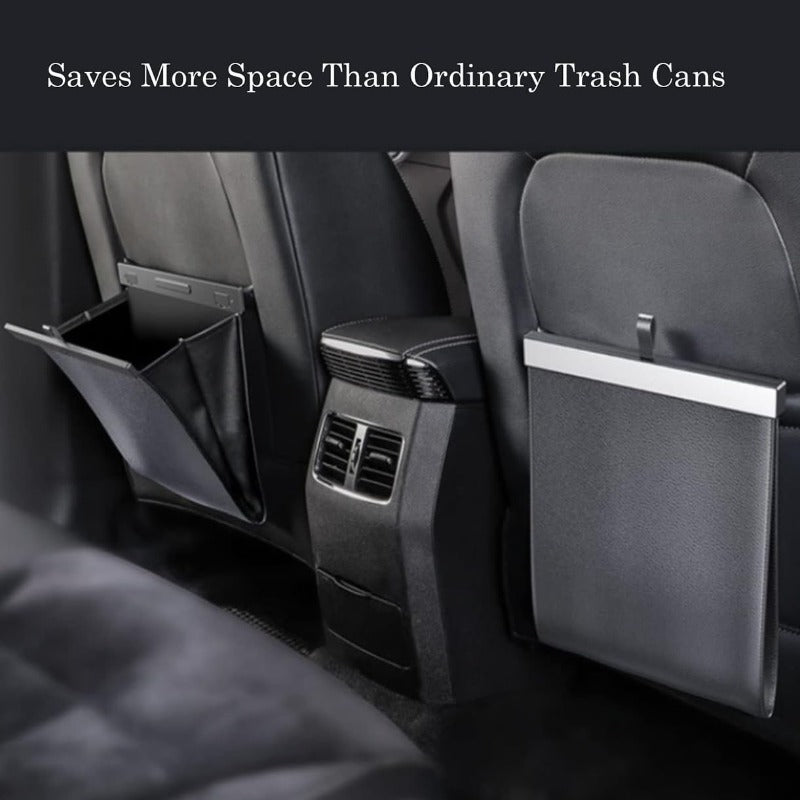 for Model 3\Y Compatible Slim ic Car Trash Can - Hanging Back Seat Organizer with -Kick Design, Multi-Functional Storage Bag & High Quality Disposal System ( Fit for, -Friendly) - ic for Switch Lock