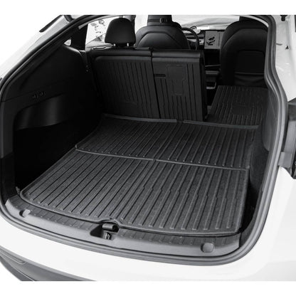 9pcs Model Y Floor Mats 2021-2024 | Fit All-Weather TPE Material Full Coverage with Back Protector, Cargo, Trunk Interior Accessories