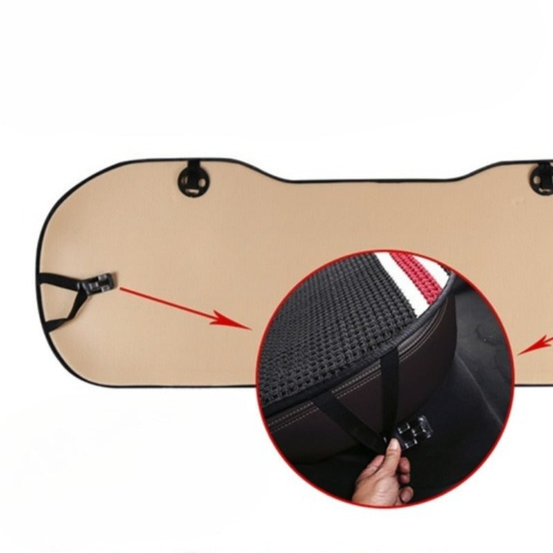 9pcs Compatible for Tesla Model 3 Car Seat Cushion with Headrest Pillows & Backrest - Ice Sliky Fiber Cooling Breathable Ice Cold Temperature, Fit for 5-Seater, Fiber Fabric Vehicle Seating