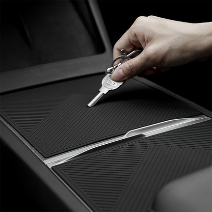 Silicone Protective Pad for Tesla Model 3/Y Center Panel- Non-Slip and Wear-Resistant, Protects the Center Control Panel and Increases Aesthetics