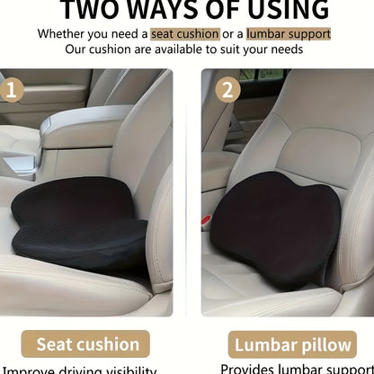 Car Small Seat Cushion Driving Four Seasons Universal Butt Pad High Car Cushion Small Waist Pad Summer Double Seat Cushion Waist Rest Christmas Gift