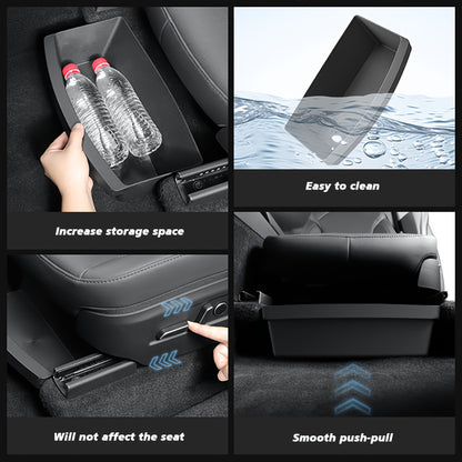 Suitable for Tesla NEW MODEL Y LAUNCH (JUNIPER) 2025 Front Seat Storage Box Drawer, TPE Material
