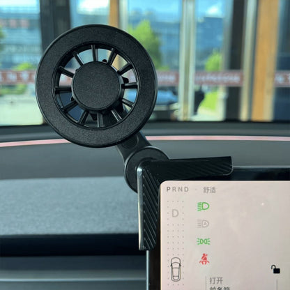 Upgraded Powerful Magnetic Phone Holder for Tesla Model 3 Y S X Cybertruck, Car Mount with Extreme Hold for iPhone 17 16 15 Pro Max, Perfect Fit Seamless Integration No Blocking View