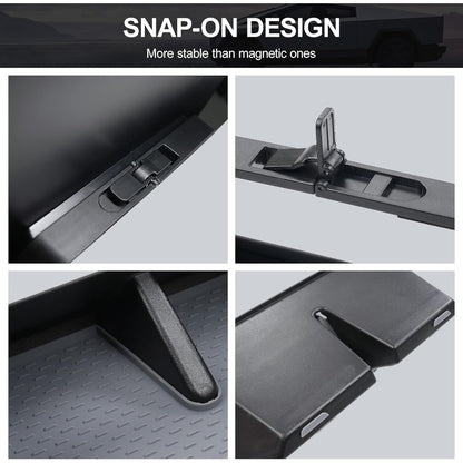 Center Console Organizer Under Screen Storage Box for 2024 for Tesla Cybertruck Accessories Dashboard Hidden Tray for Cybertruck A, Vehicle Organization, Hidden Compartment, Sleek Design, Customfit Accessory, Precision Fit, Car Console Insert, Tesla