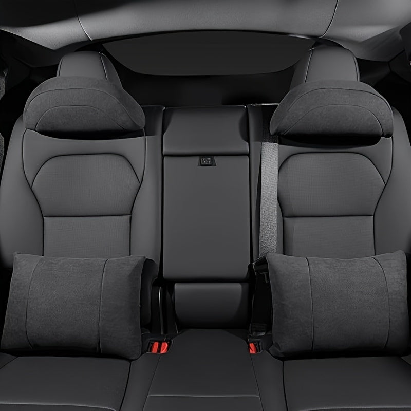 Car Accessories Suitable for Tesla Headrest Cushions, Seat Covers, Measuring 35*13, Car Headrests, Car Neck Pillows, Focus Logo Headrests, Car Seat Pillows, Car Seat Neck Pillows, Car Neck Supports, Car Seat Accessories, Car Seat Headrests