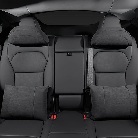 Car Accessories Suitable for Tesla Headrest Cushions, Seat Covers, Measuring 35*13, Car Headrests, Car Neck Pillows, Focus Logo Headrests, Car Seat Pillows, Car Seat Neck Pillows, Car Neck Supports, Car Seat Accessories, Car Seat Headrests