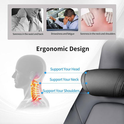 2 Pack Car Neck Pillow Model Y\3\S\X\Cybertruck | Foam Headrest Pillow Ergonomic Design Neck Support Softness Comfortable Black Car Pillow