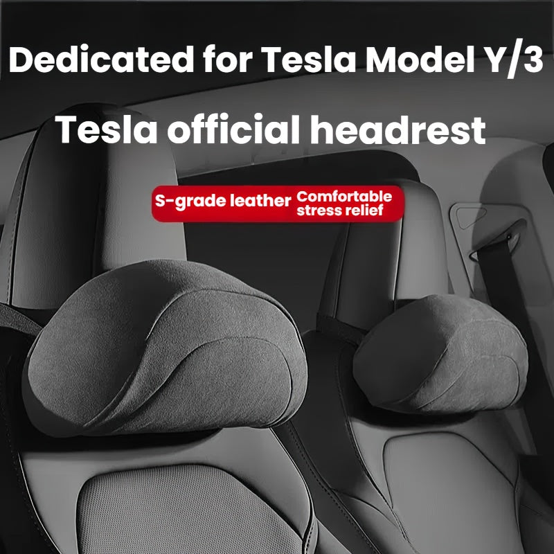 Car Accessories Suitable for Tesla Headrest Cushions, Seat Covers, Measuring 35*13, Car Headrests, Car Neck Pillows, Focus Logo Headrests, Car Seat Pillows, Car Seat Neck Pillows, Car Neck Supports, Car Seat Accessories, Car Seat Headrests
