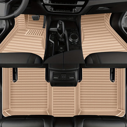 For Tesla Model Y 2020-2023 Horizontal Car Floor Mat, Made of Luxurious Faux Leather, Is an Interior Accessory for Car Floor Mats. It Is Suitable for Left-Hand Drive Vehicles, Easy to Clean, And Durable