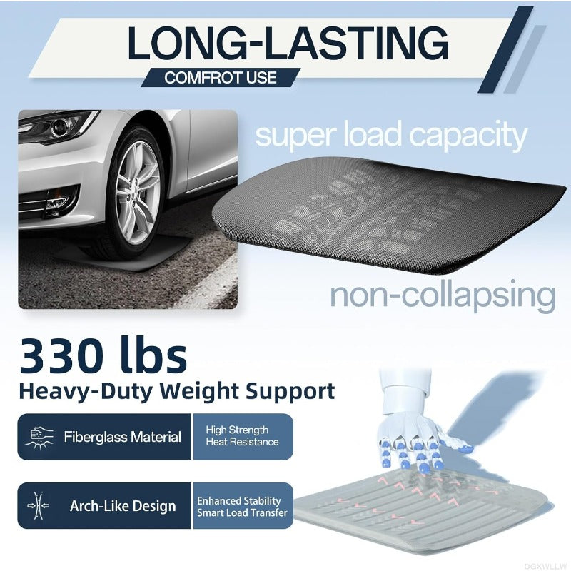 Seat Cushion and Lumbar Support Pillow for Tesla for Model Y 3 S X Hollow-Out Lower Back Strong Support and Breathable Mesh Seat Pad Hip Lumbar Pain Relief for Driving Car Office Home Use Black